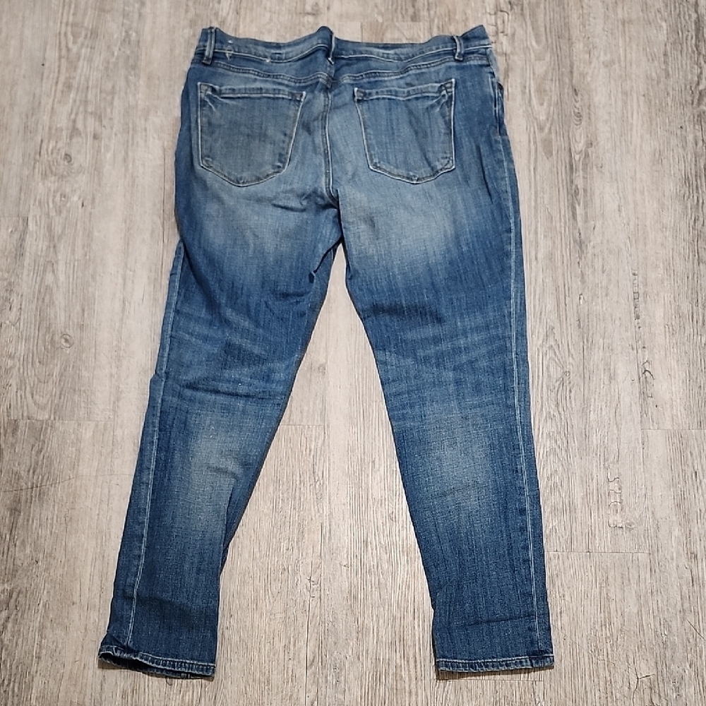 LOFT Blue Skinny Jeans with Medium Wash and Ankle Length - Picture 5 of 7